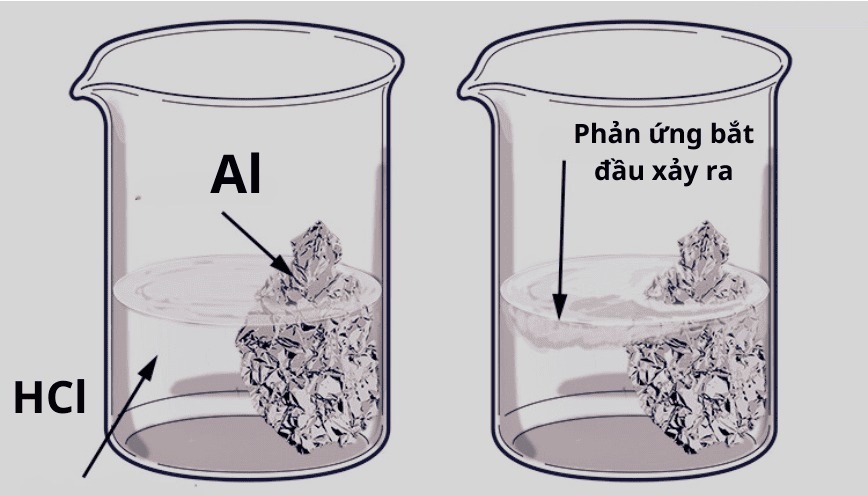 Điều kiện xảy ra phản ứng của các chất tác dụng với HCl